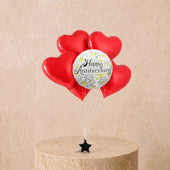 6 Anniversary Balloon Set