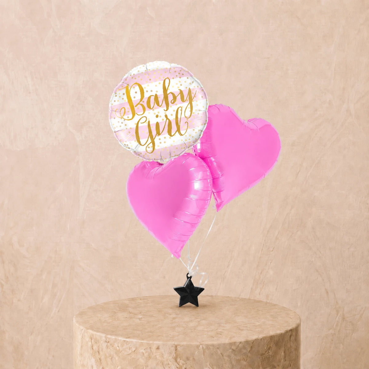 3 Baby Girl Balloon Set