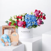 Petite Baby Florence Blue Hamper