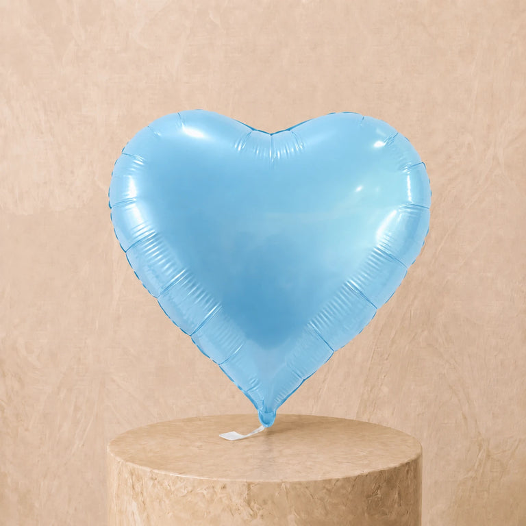1 Light Blue Heart Balloon