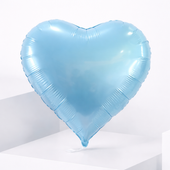 1 Light Blue Heart Balloon