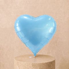 1 Light Blue Heart Balloon