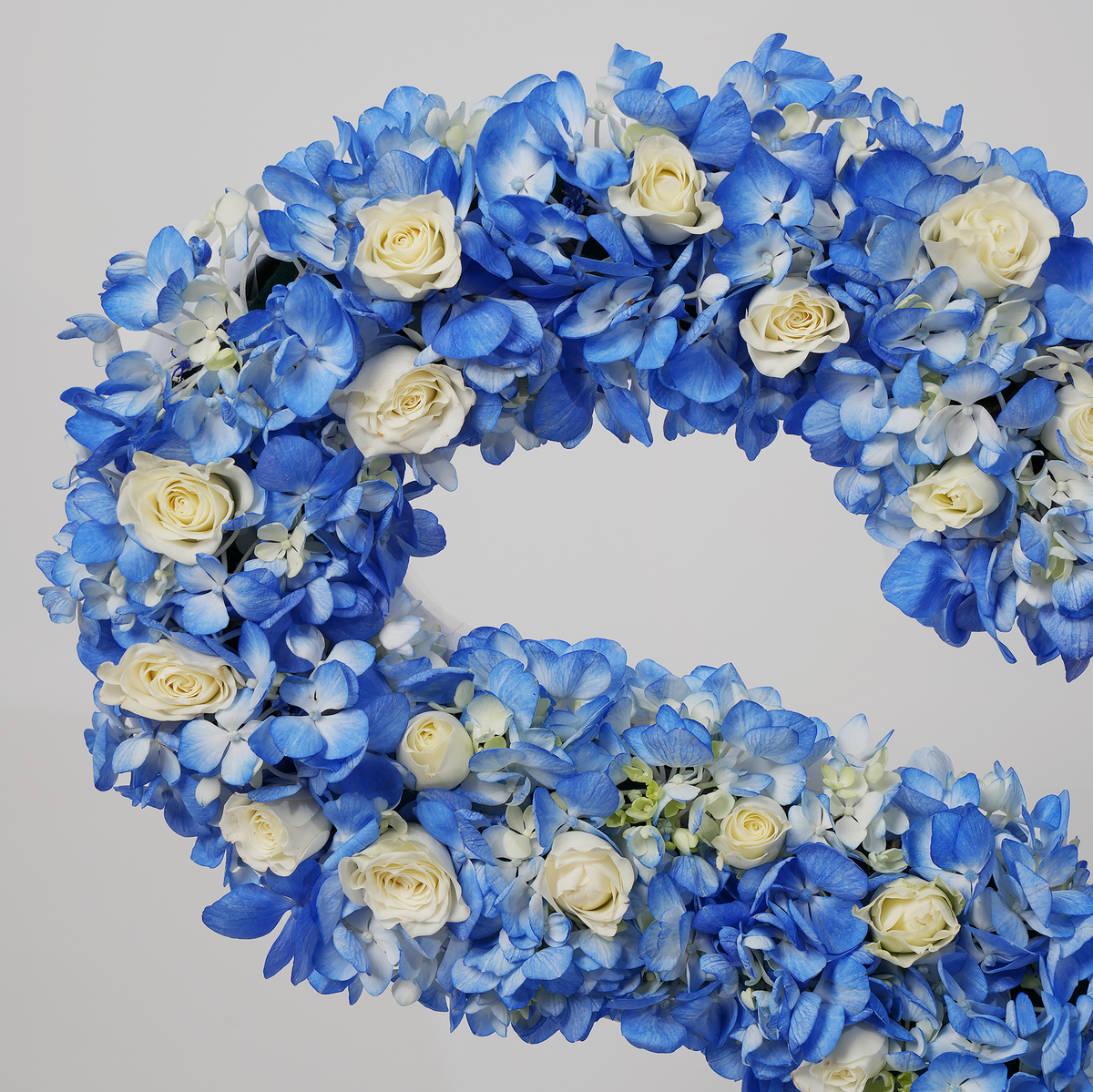 Baby Blue Hydrangea Letter