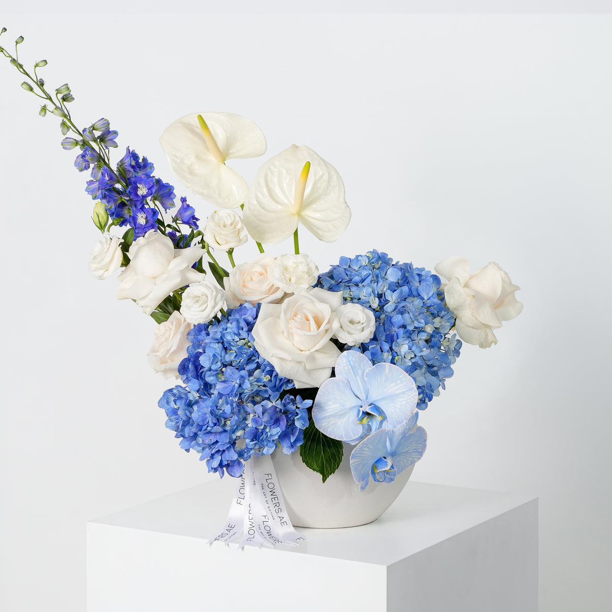 Birthday Elegant Blue Vase