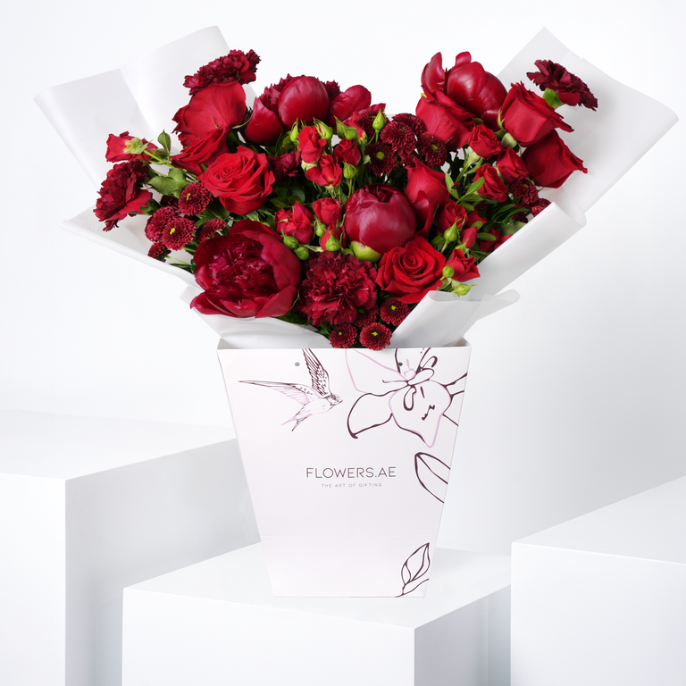Burgundy Peony