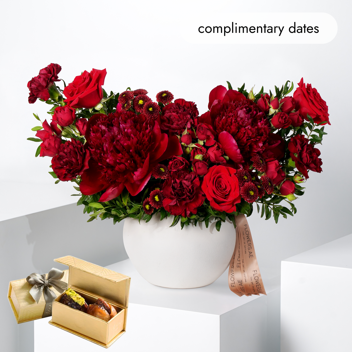 Eid Burgundy Peony Vase