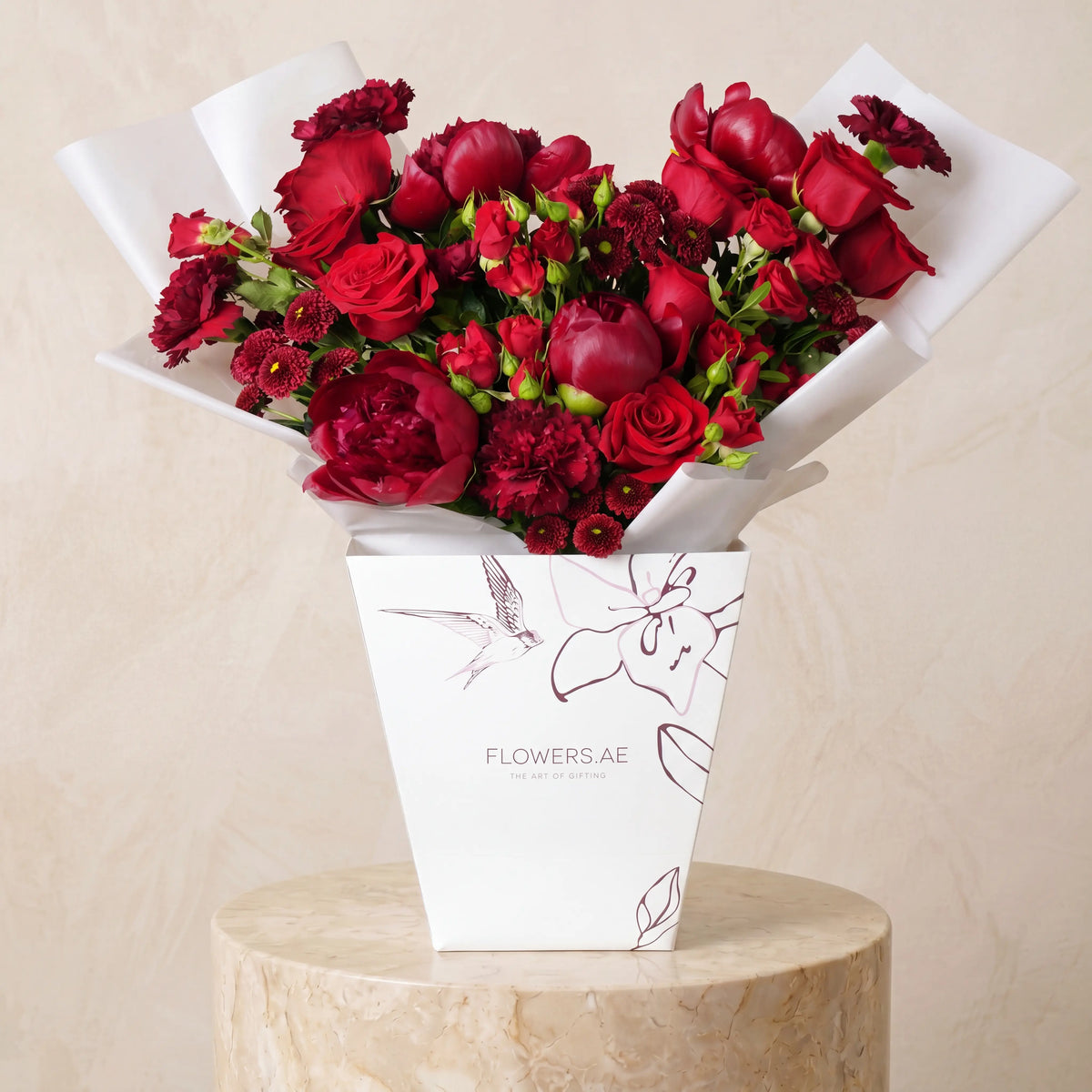 Congratulations Burgundy Peony