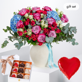 Florence Blue Vase (Welcome Back Gift Set)