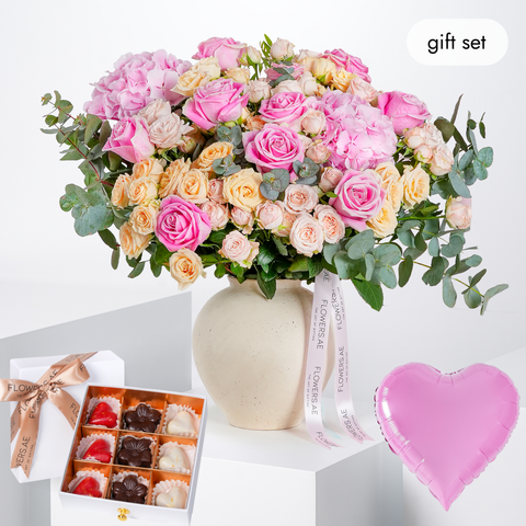 Florence Pink Vase (Welcome Back Gift Set)