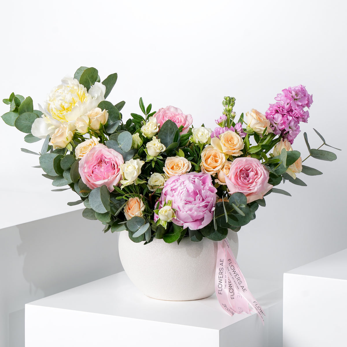 Pastel Peony Vase