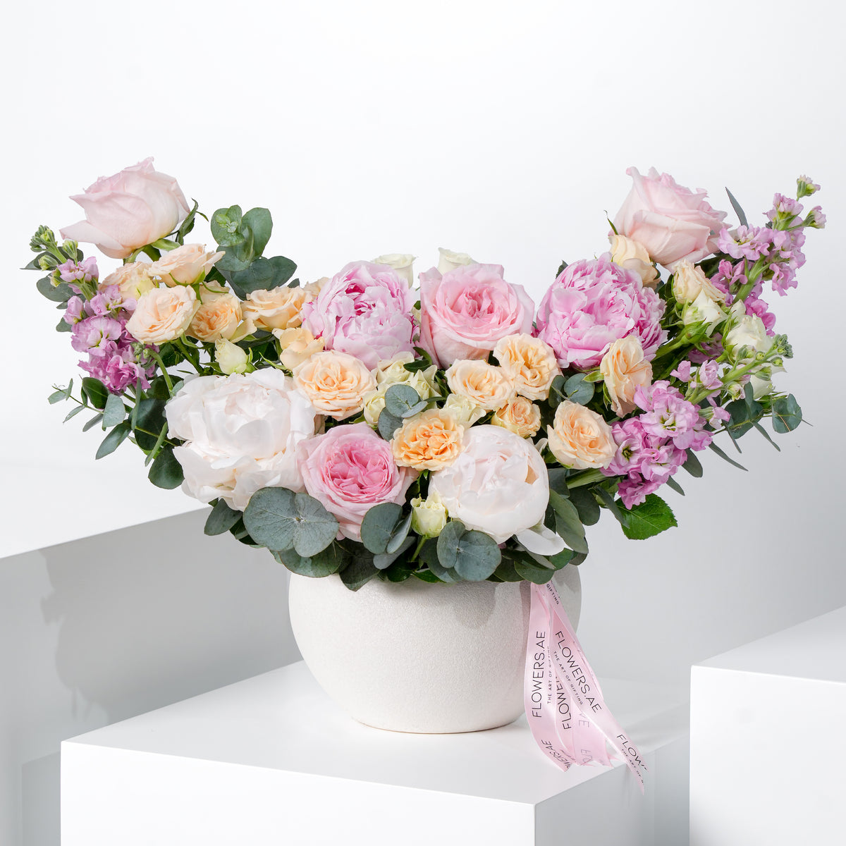Pastel Peony Vase