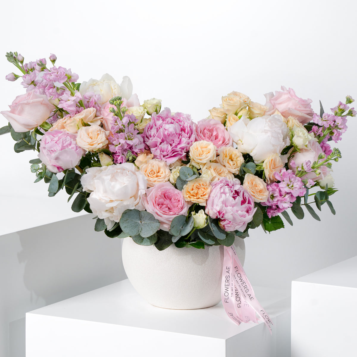 Pastel Peony Vase