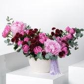 Mauve Peony Vase