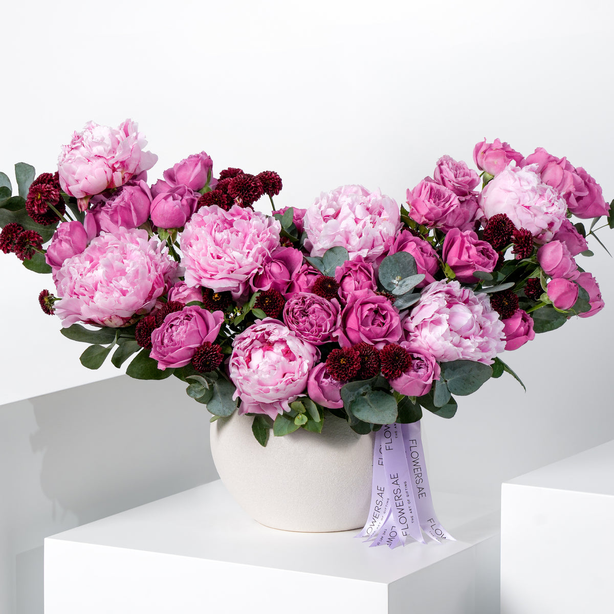 Mauve Peony Vase