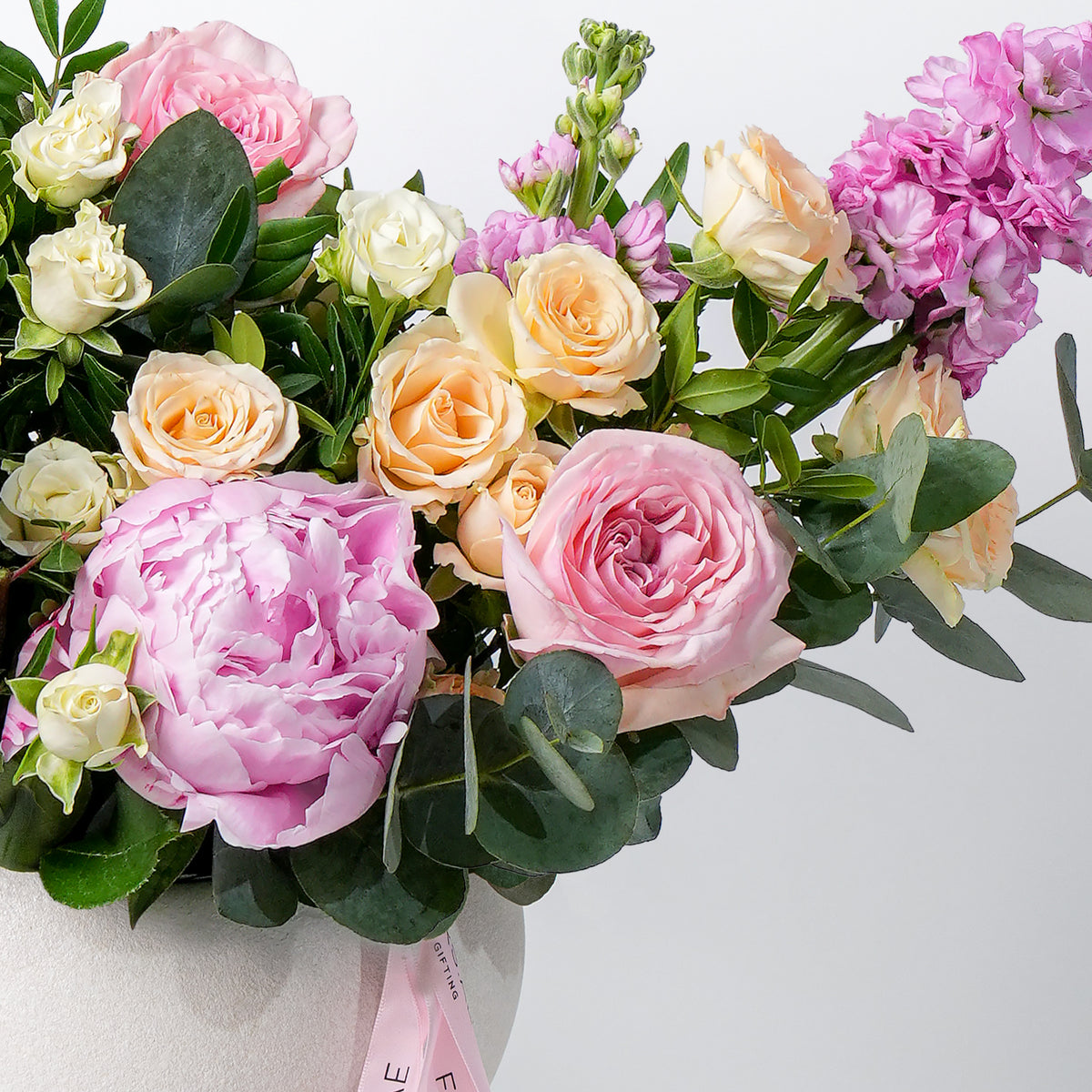 Pastel Peony Vase