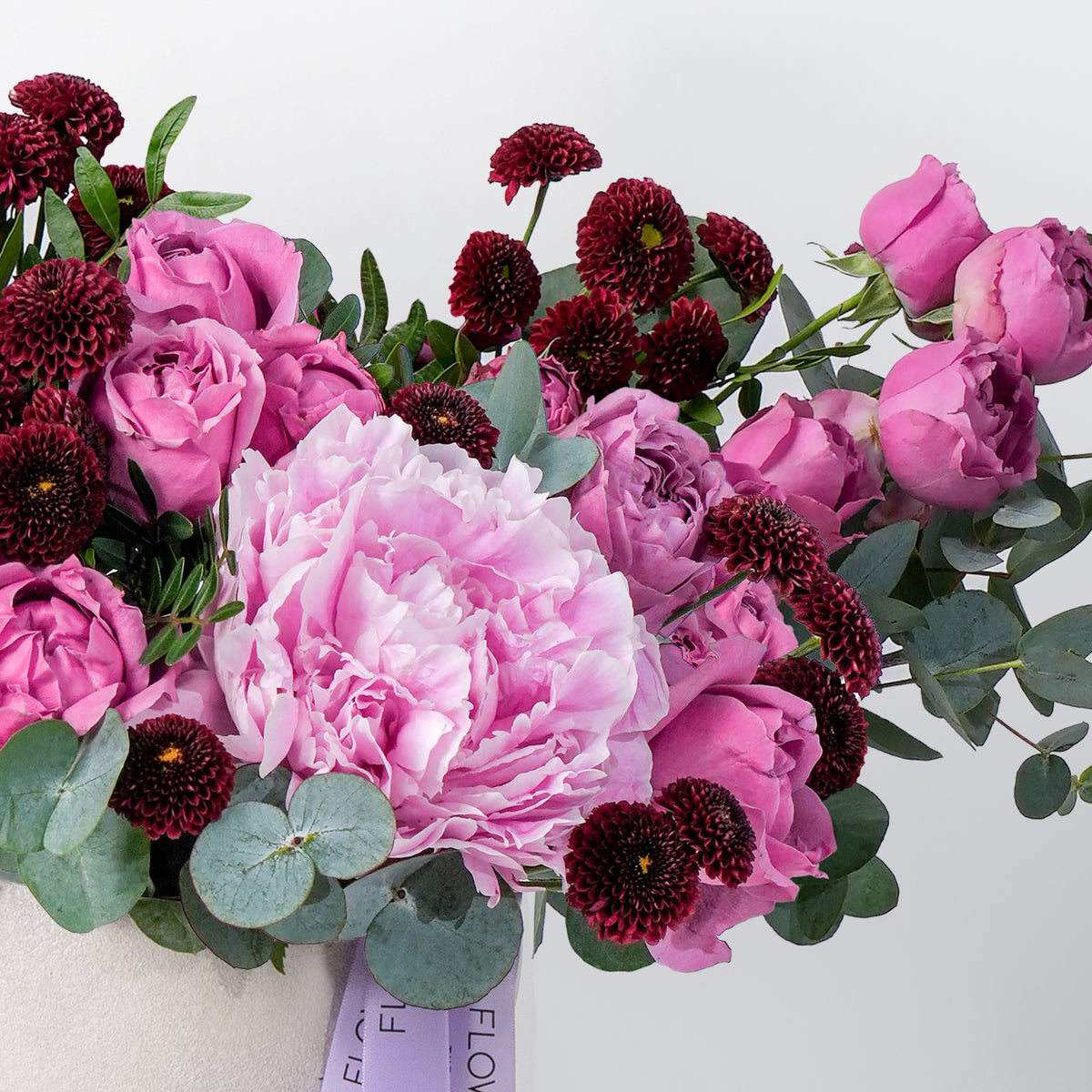 Mauve Peony Vase