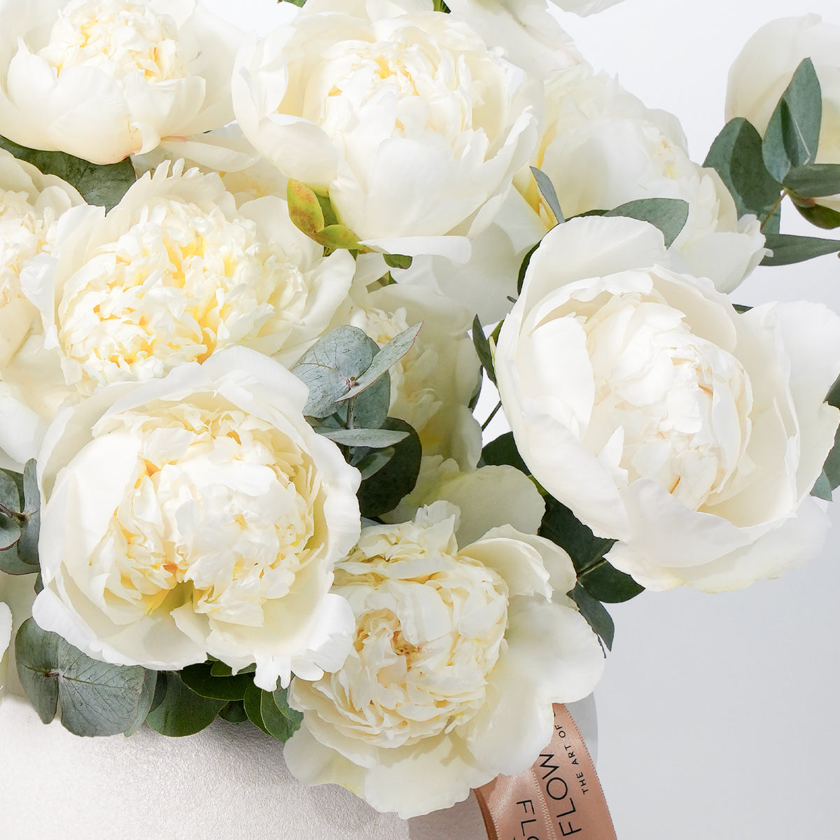 Pure White Peony Vase
