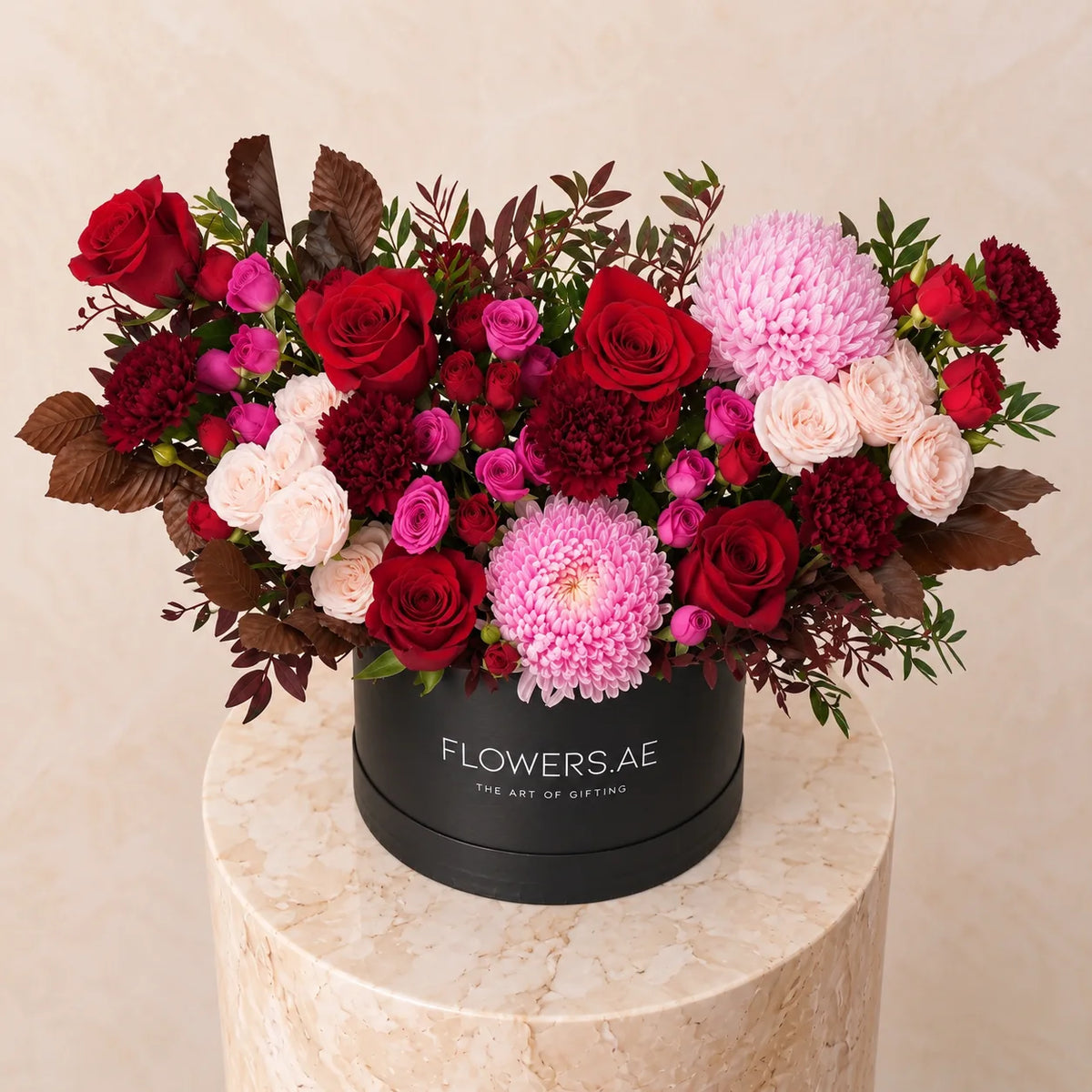 Crimson Blush Hatbox