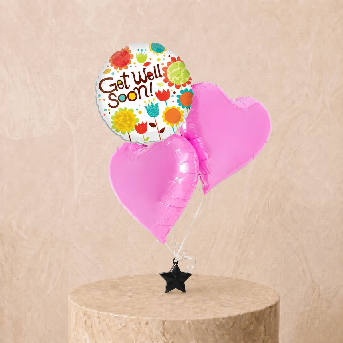 3 Get Well Balloon Set