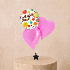 3 Get Well Balloon Set