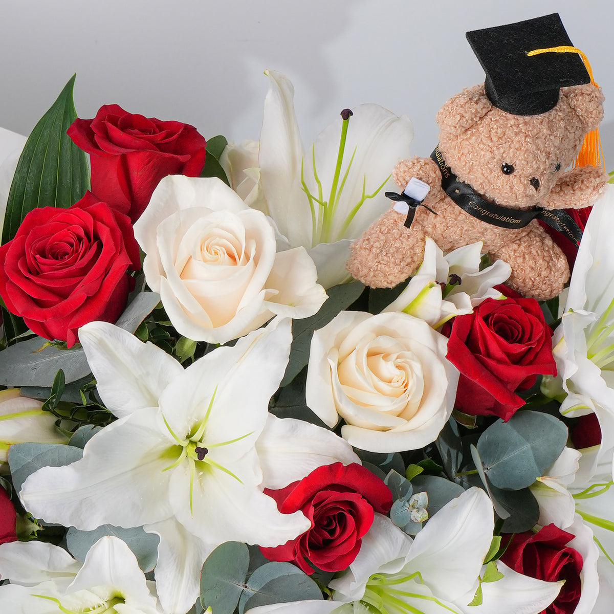 Congratulations Wonderfully White Hatbox (Gift Set)