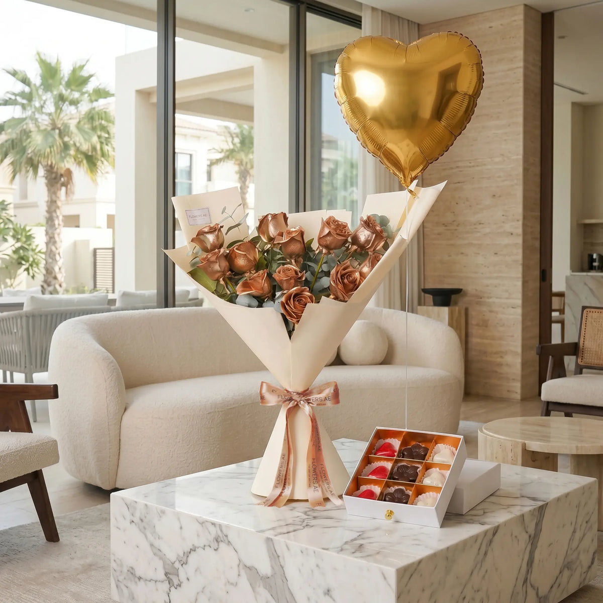 Congratulations 12 Gold Roses (Gift Set)