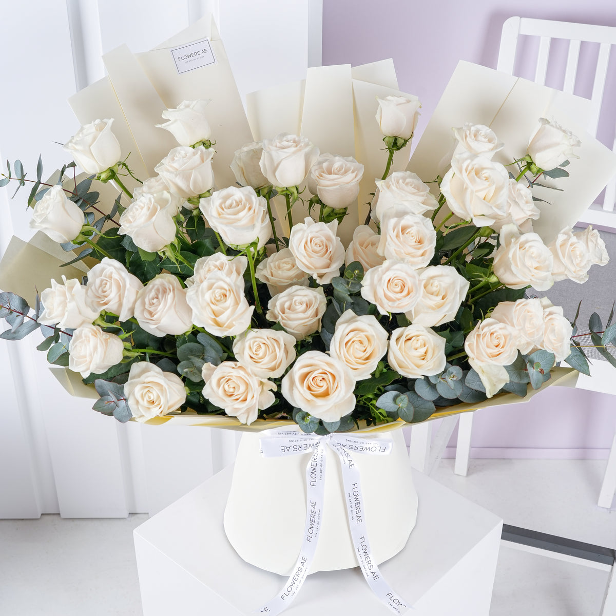 50 White Roses