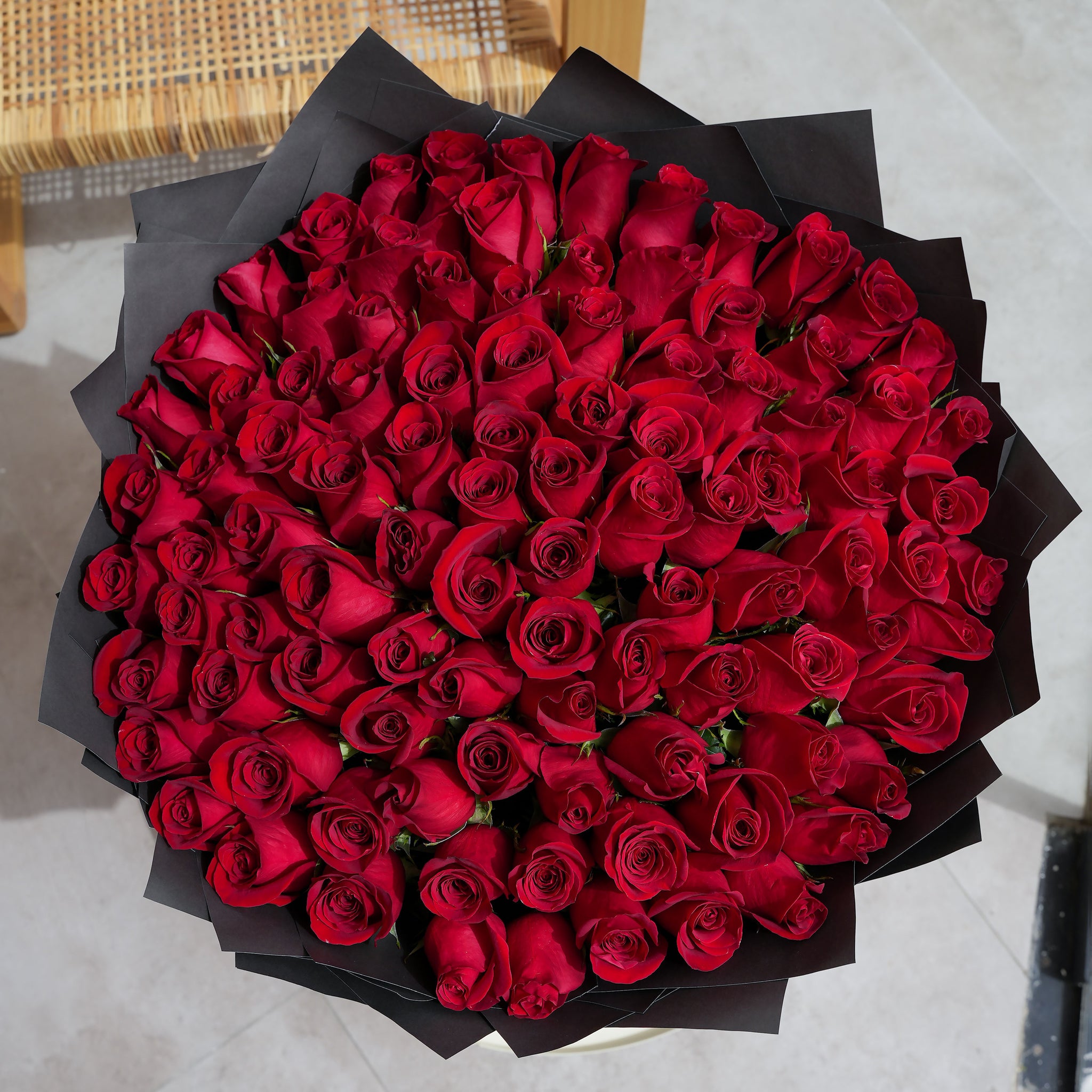 100 Red Roses - Flowers.ae