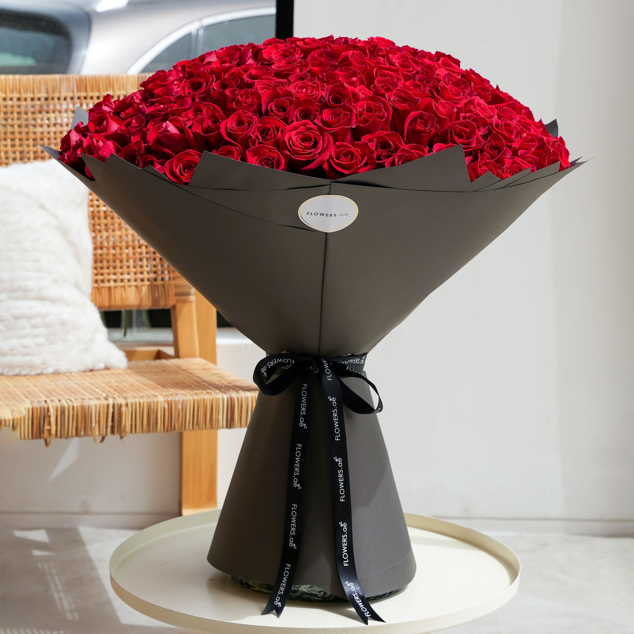 200 Red Roses | Free Same-Day Delivery to all Emirates - Flowers.ae