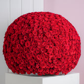 999 Red Roses - Hatbox