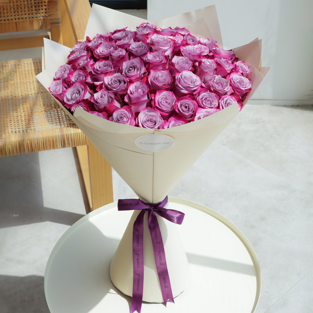 50 Purple Roses