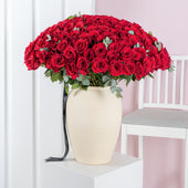 200 Red Roses - Vase