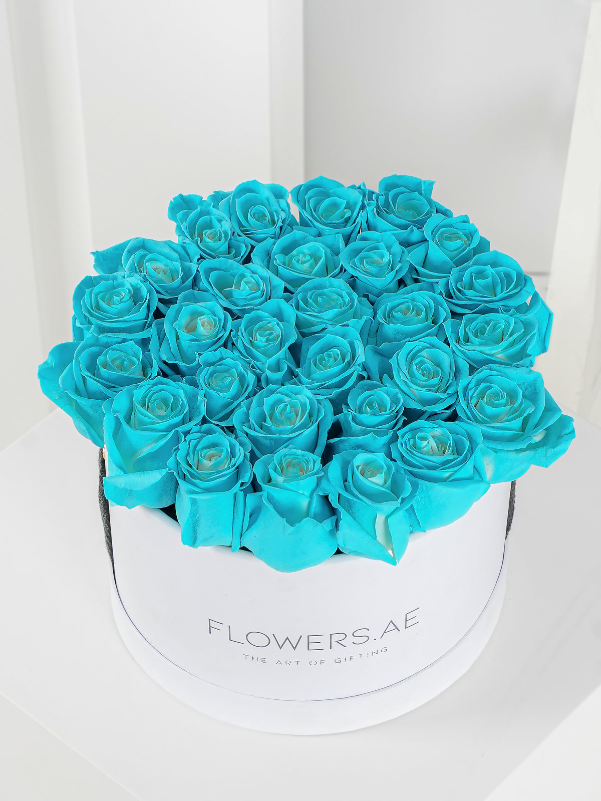 Tiffany Blue Roses Hatbox