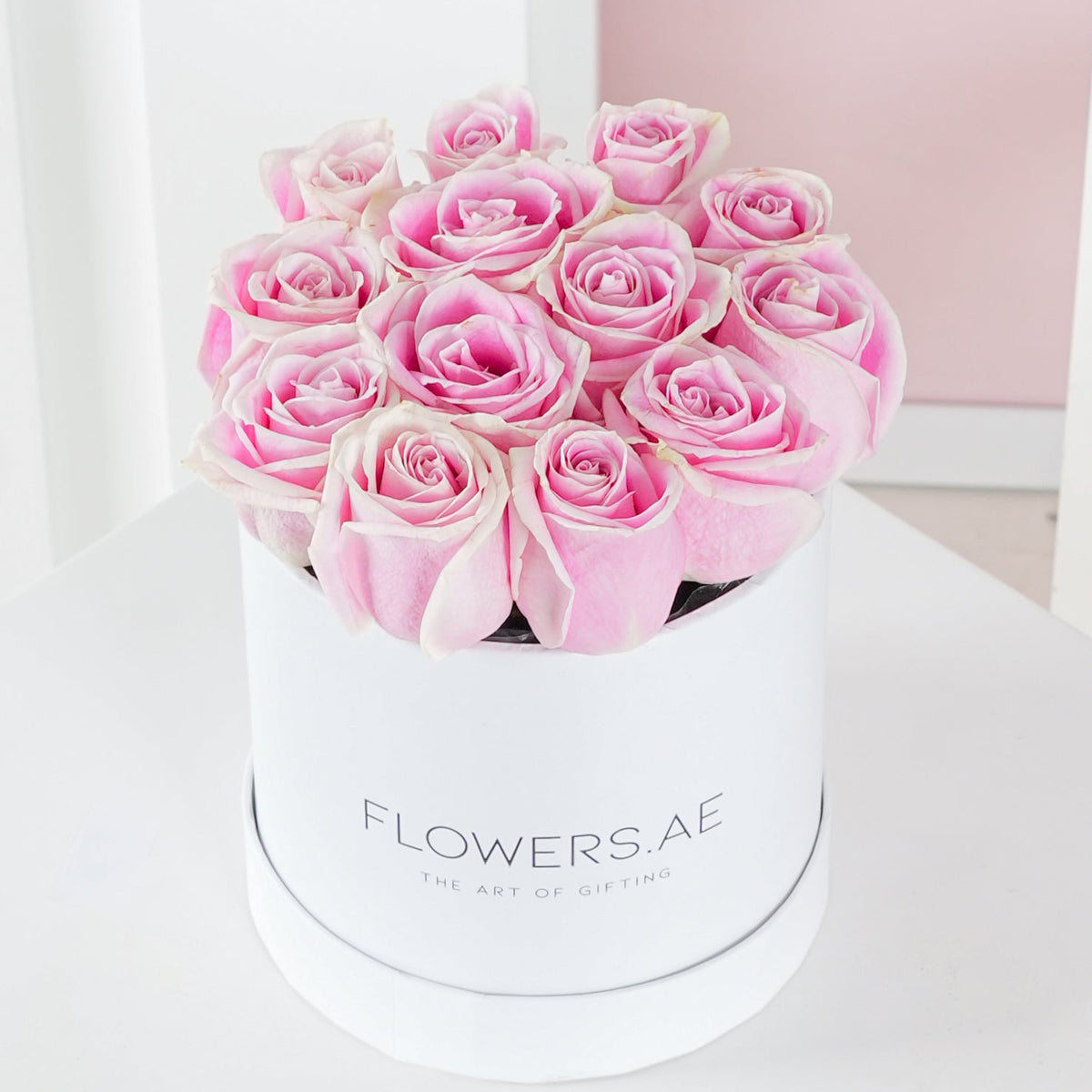 Petite Pink Roses  Hatbox