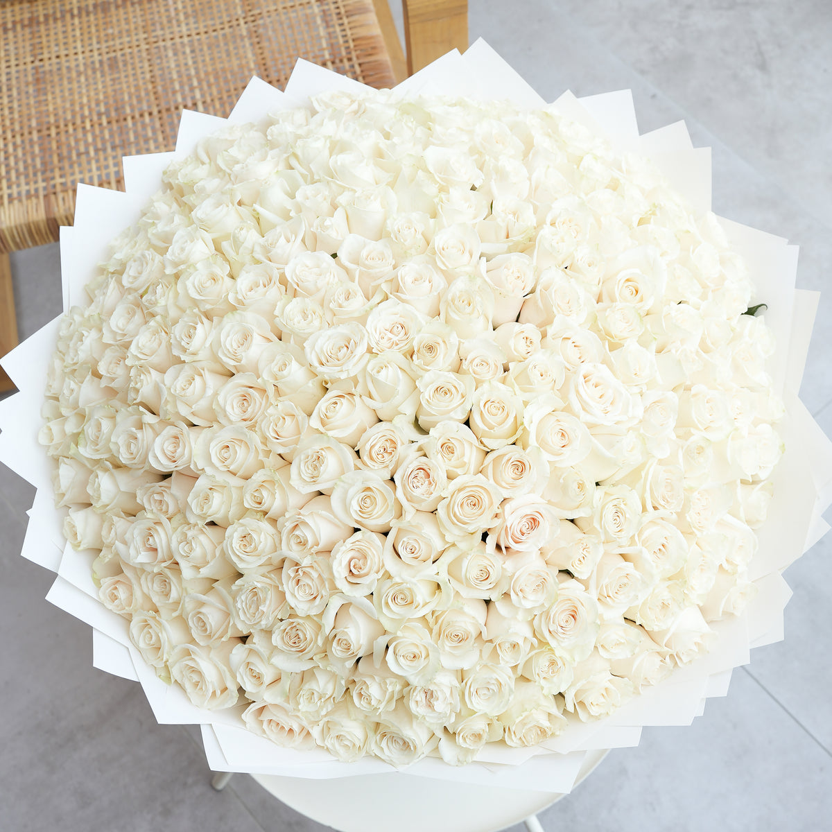 200 White Roses