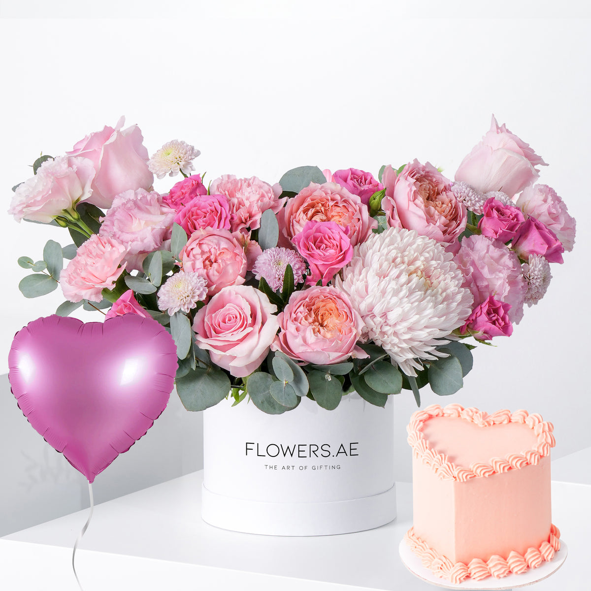 Birthday Petite Pink Delight Hatbox (Cake Gift Set)