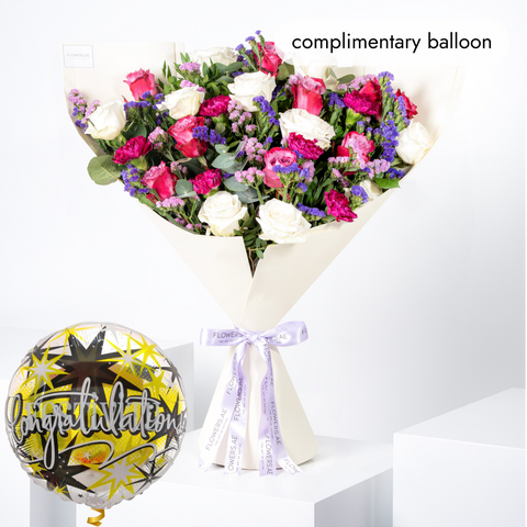 Congratulations Lavender Floral