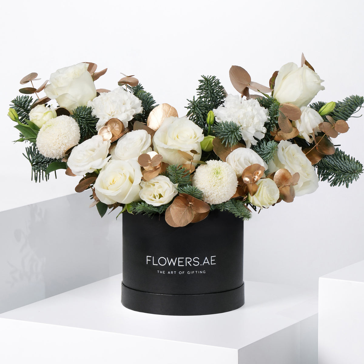 Petite Festive Frost Hatbox