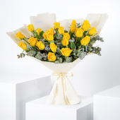 25 Yellow Roses