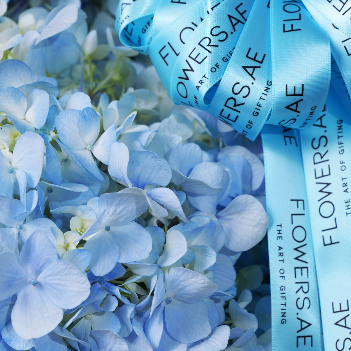 Blue Hydrangea Basket