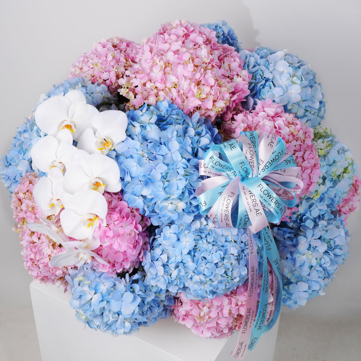 Pastel Hydrangea Basket