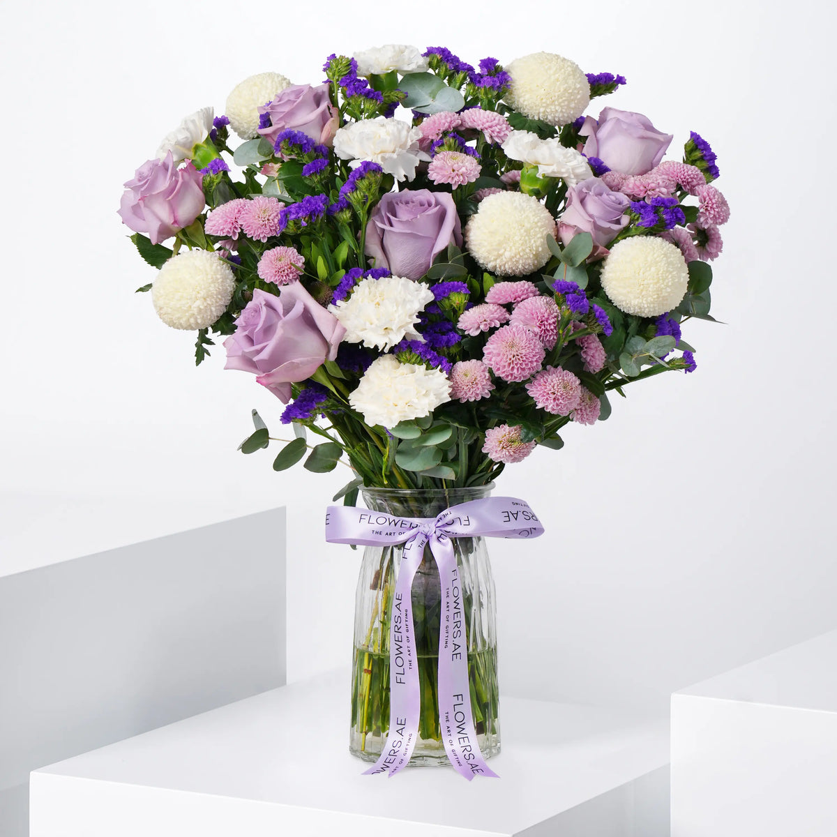 Lilac Glass Vase