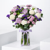 Lilac Glass Vase