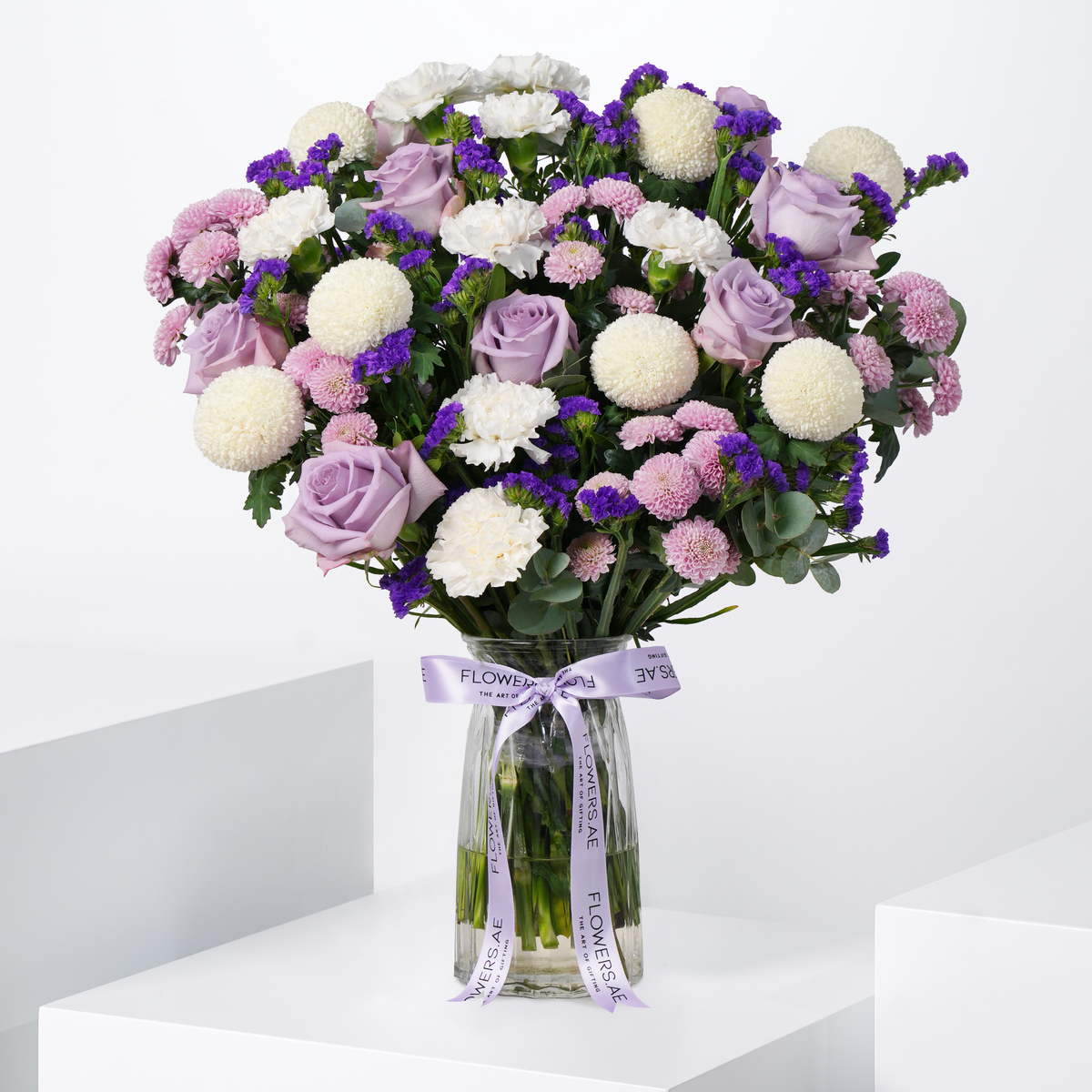 Lilac Glass Vase