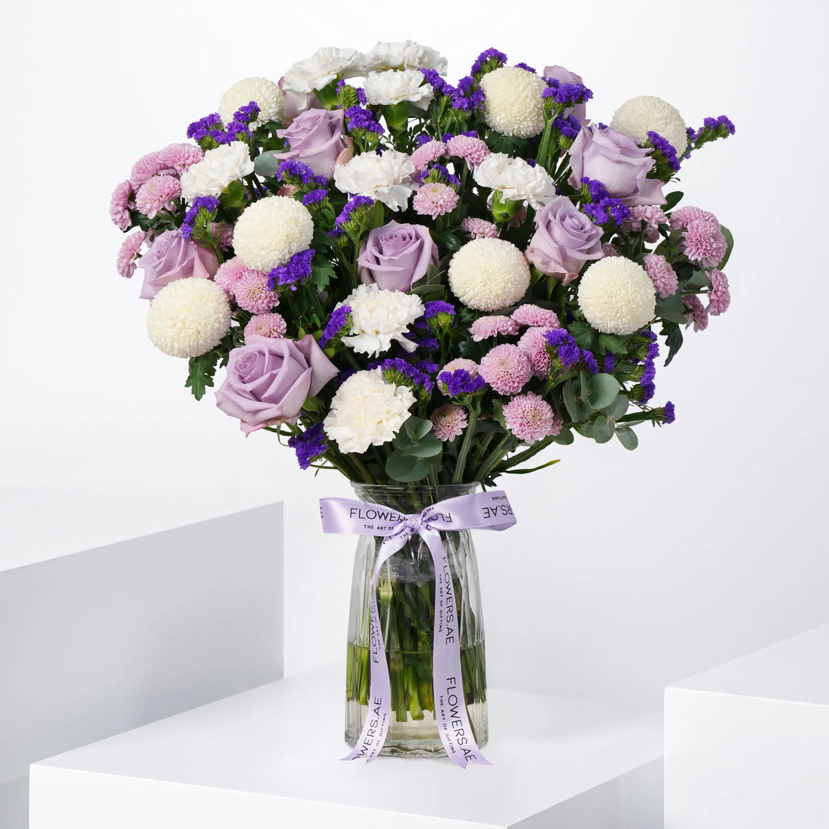 Lilac Glass Vase