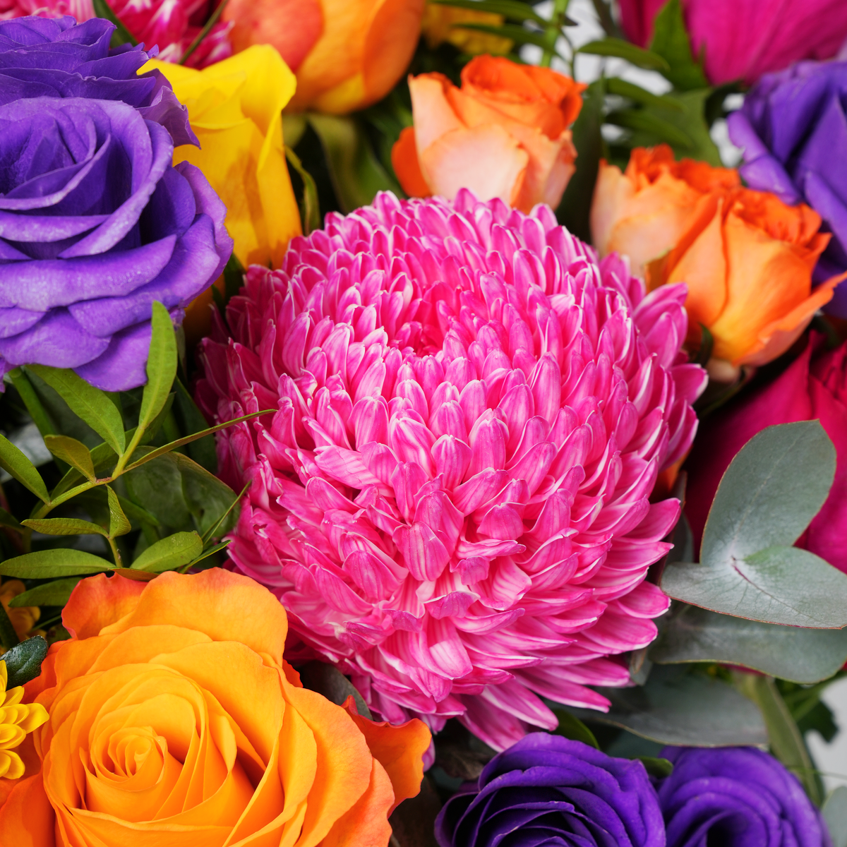 Vibrant Elegance Glass Vase