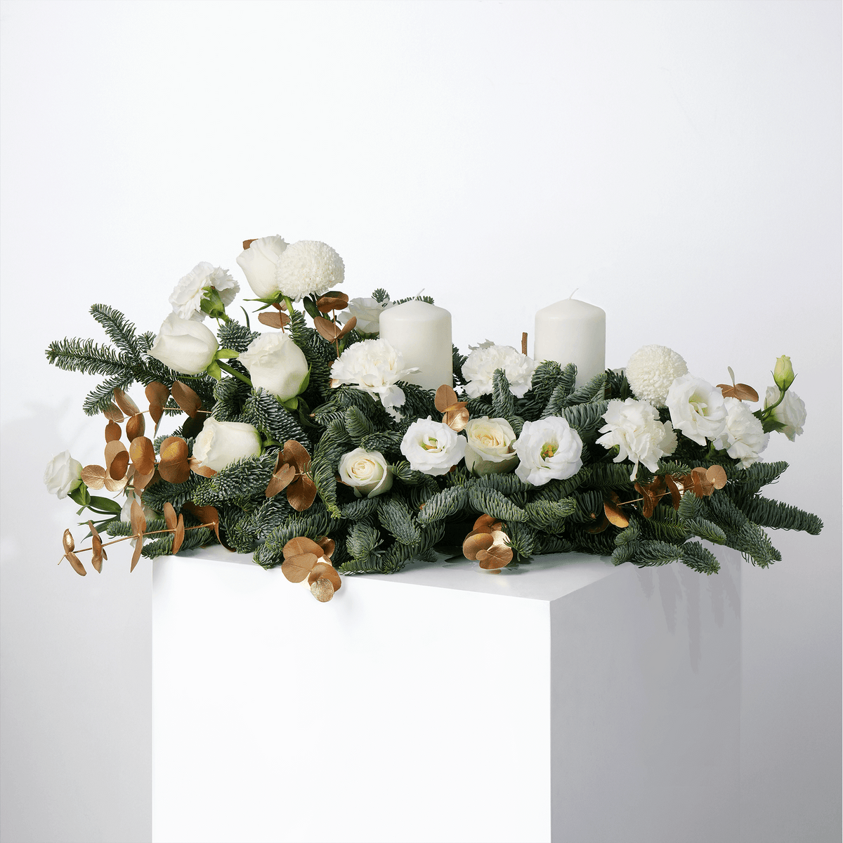 Festive Frost Centerpiece