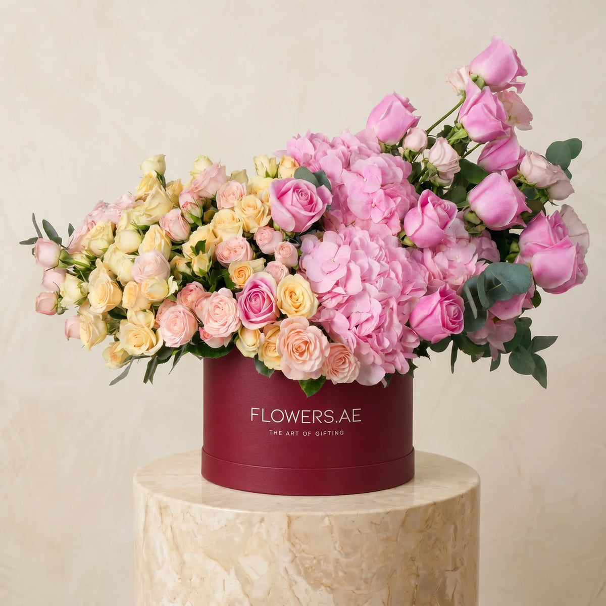 Welcome Back Florence Pink Hatbox