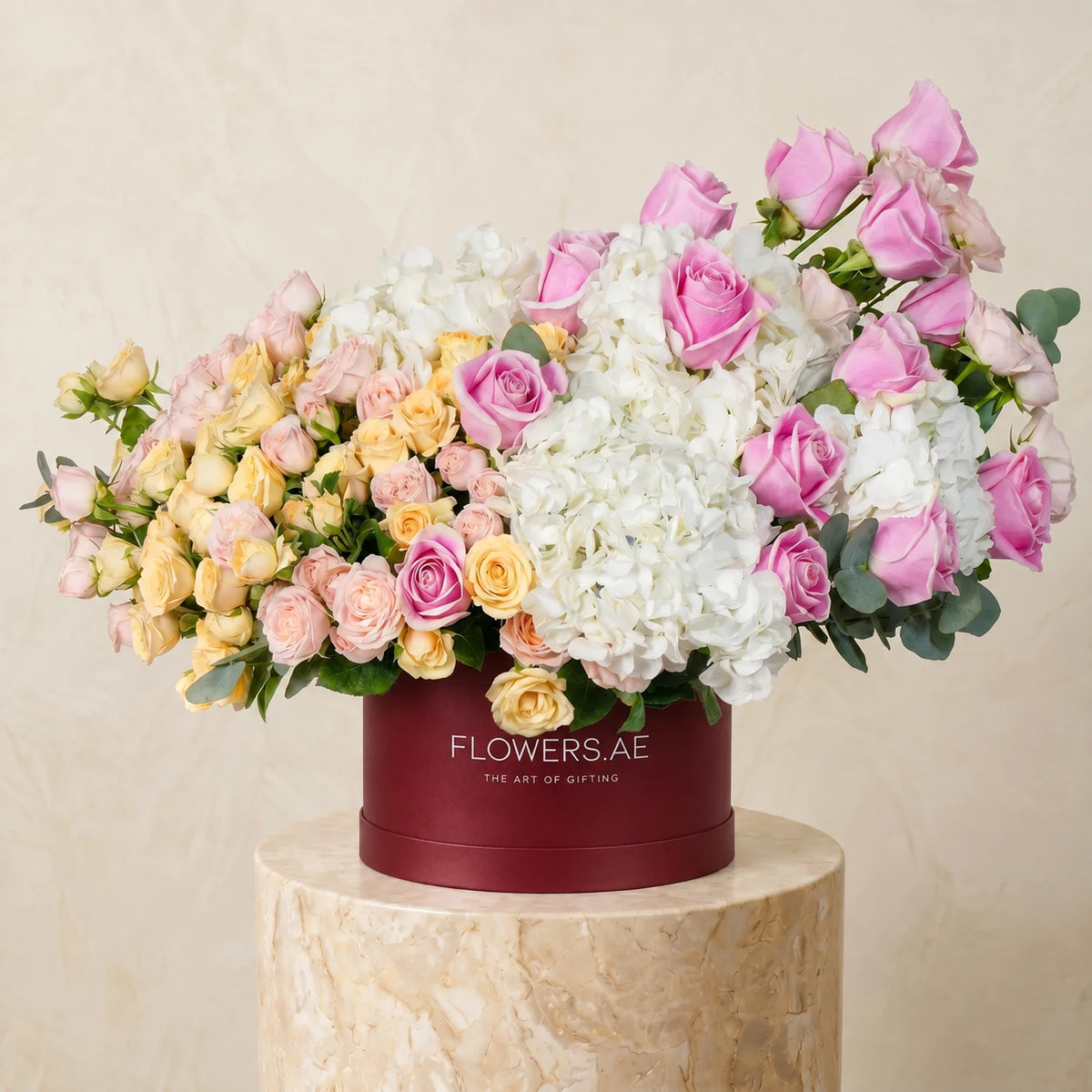 Welcome Back Florence White Hatbox