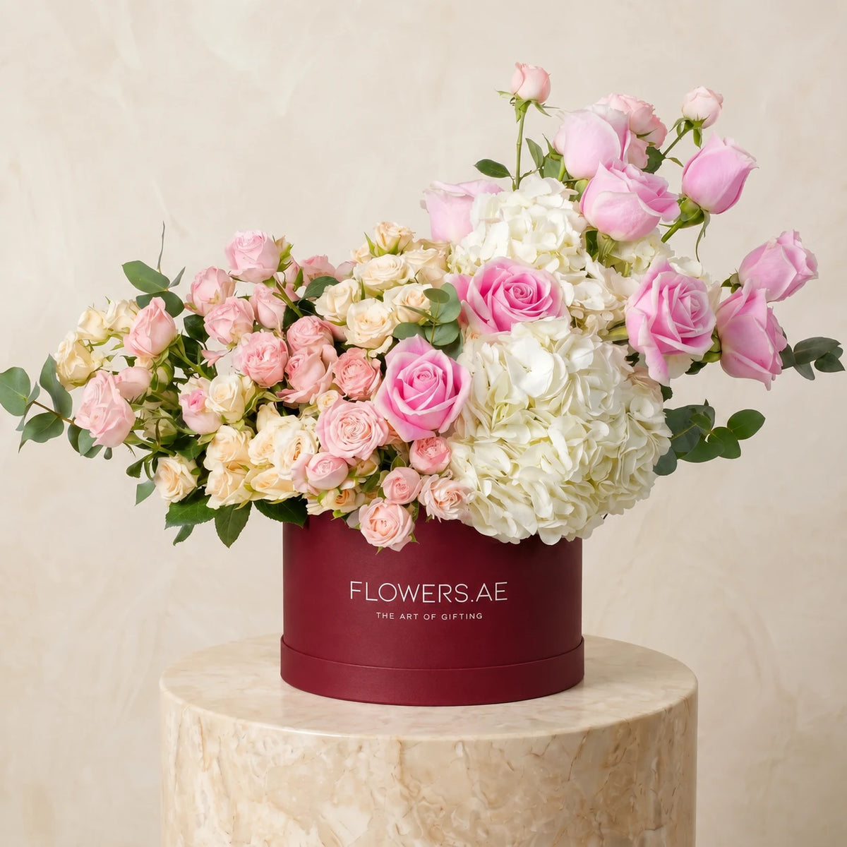 Welcome Back Florence White Hatbox